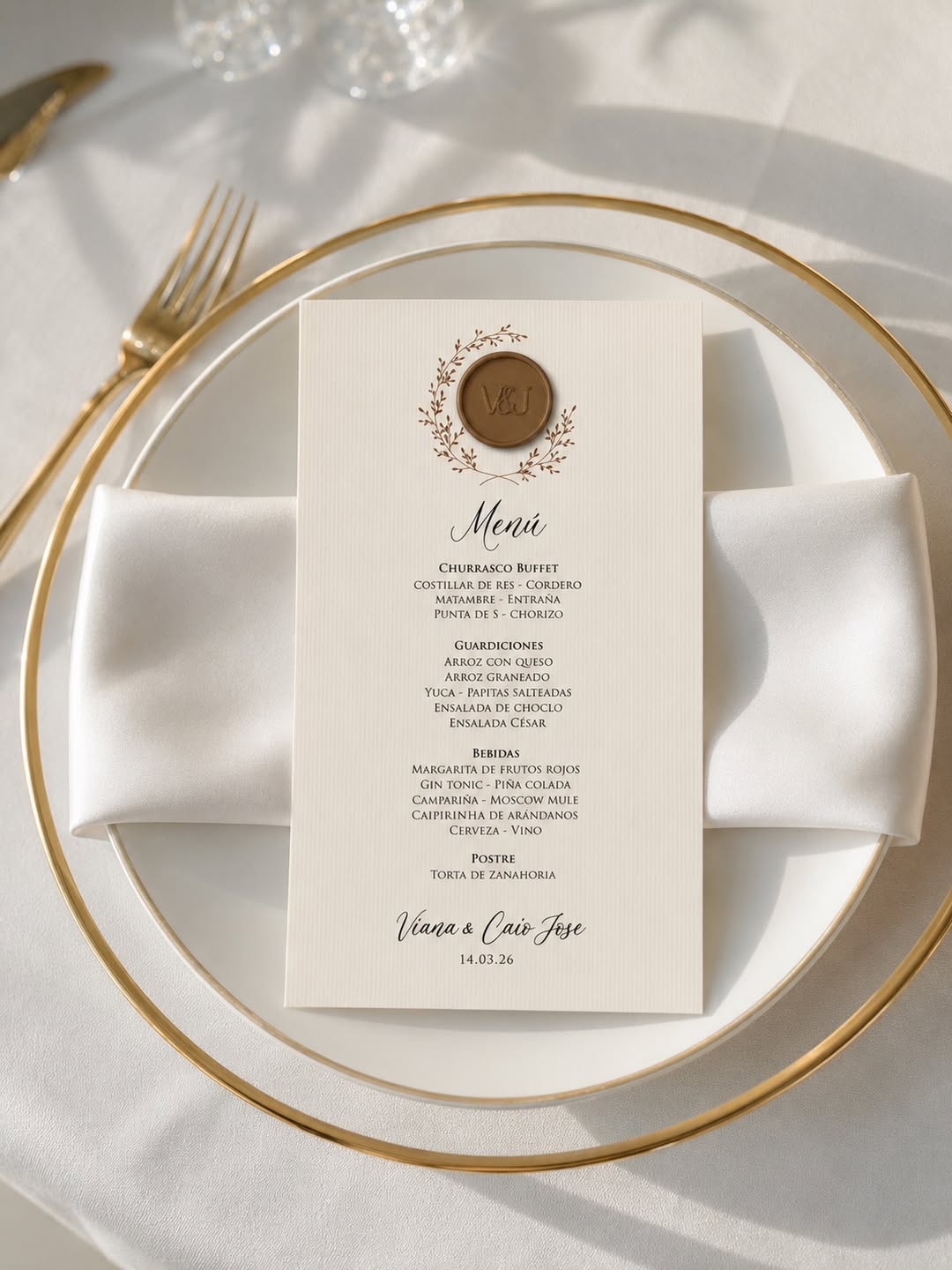 Detalles de papelería para boda
