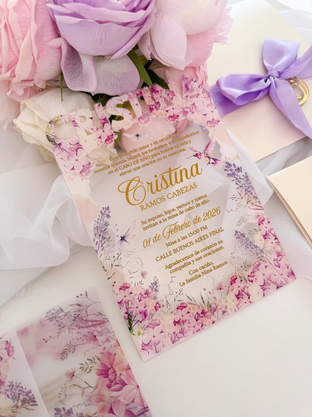 Esta Invitacion De Cabo De Ano Fue Pensada Para Honrar La Memoria Con Luz Con Paz Y Con La Aleg 2