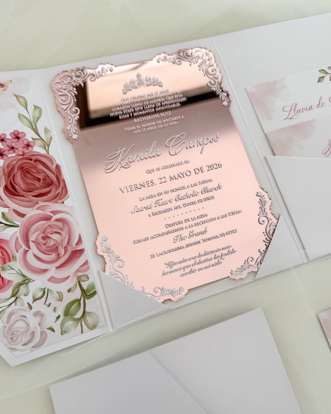 Hay Momentos Que Marcan La Vida… Y Los XV Son Uno De Ellos. ✨ Esta Invitacion En Acrilico Con Fo 4