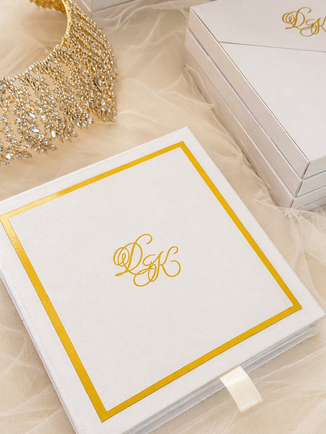 Invitación de boda de lujo